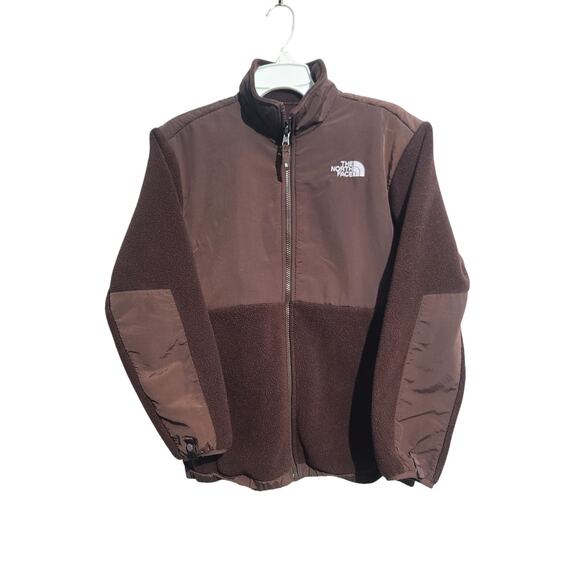 The North Face Girls Denali Full-Zip Fleece Jacket XL Brown GUC AC9Q - Picture 1 of 4